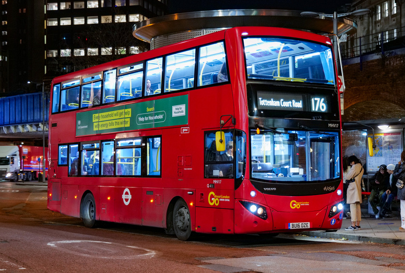 London Bus Routes | Route 176: Penge - Tottenham Court Road | Route 176 ...