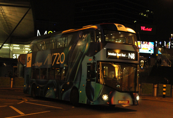 Route N8, Stagecoach London, LT243, LTZ1243, Stratford Bus Stn