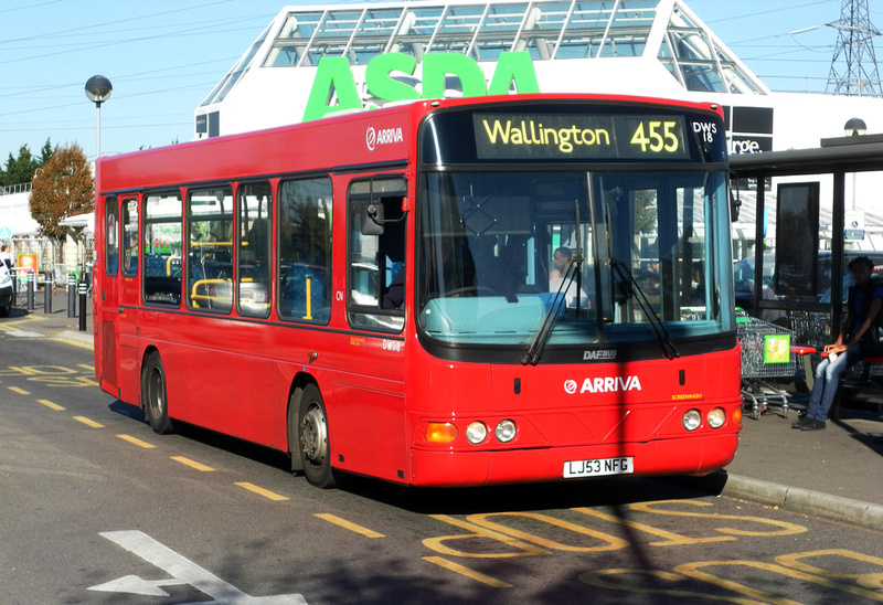 London Bus Routes Route 455 Purley, Old Lodge Lane Wallington