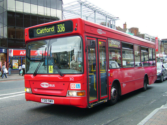 Route 336, Metrobus 312, T312SMV, Bromley