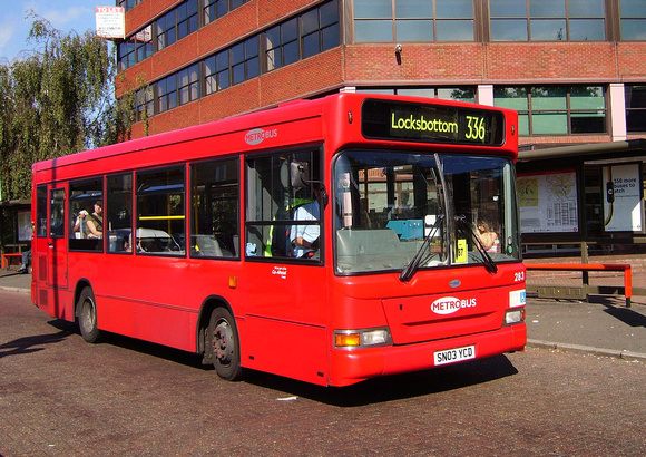 Route 336, Metrobus 283, SN03YCD, Bromley