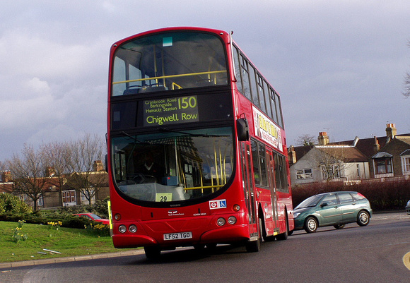 Route 150, East Thames Buses, VWL17, LF52TGO, Ilford