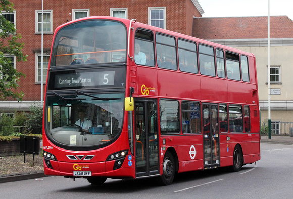 Route 5, Go Ahead London, WVL346, LX59DFF, Romford Library