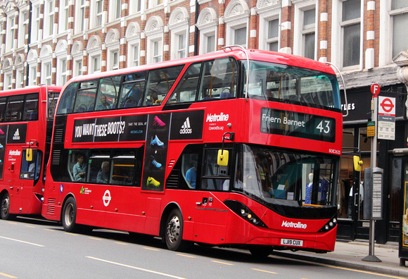 Route 43, Metroline, BDE2625, LJ19CUX, Muswell Hill