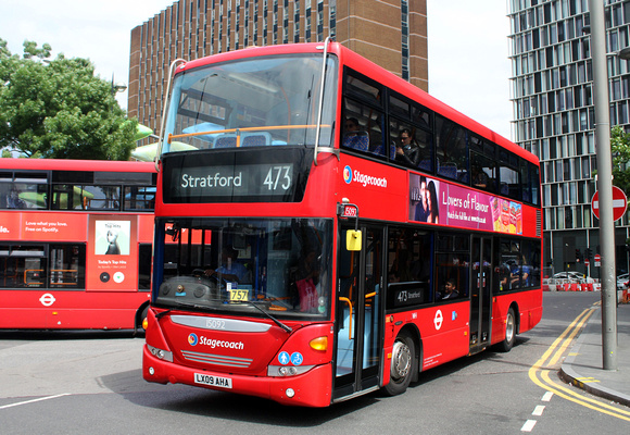 Route 473, Stagecoach London 15092, LX09AHA, Stratford