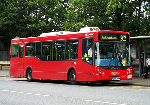 Route 202, Metrobus 712, AE09DHM, Crystal Palace