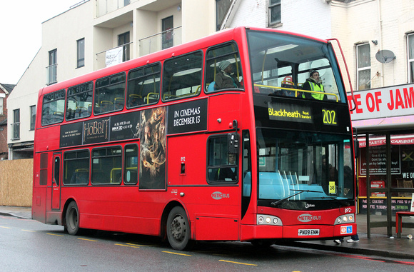Route 202, Metrobys 892, PN09ENM, Catford