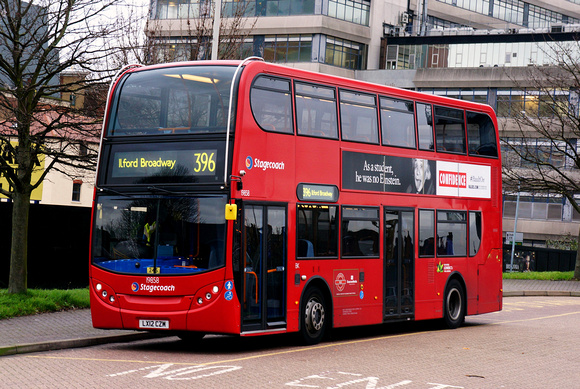 Route 396, Stagecoach London 19858, LX12CZM, Ilford