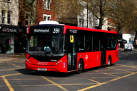 Route 391, London United RATP, DLE30344, YX58UWJ, Turnham Green