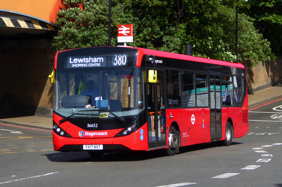 Route 380, Stagecoach London 36652, YX17NXT, Lewisham