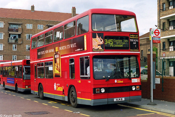 Route 345, London Central, T1000, ALM1B, Peckham