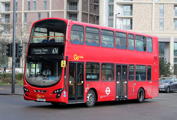 Route 474, Go Ahead London, WVL346, LX59DFF, Canning Town