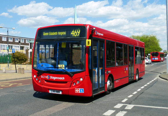 Route 469, Stagecoach London 36274, LX11AWM, Abbey Wood