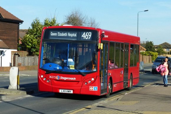 Route 469, Stagecoach London 36272, LX11AWH, Abbey Wood