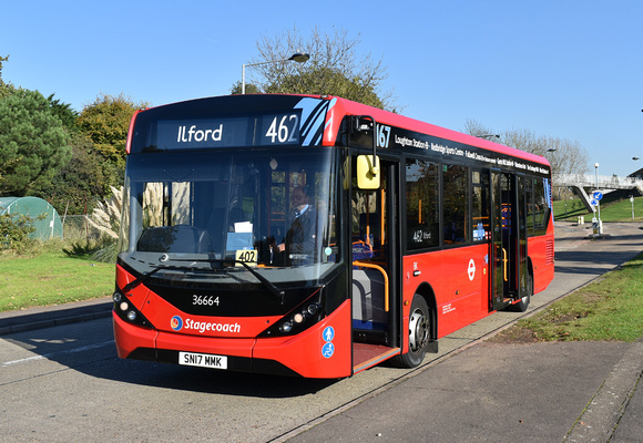 Route 462, Stagecoach London 36664, SN17MMK, Ilford
