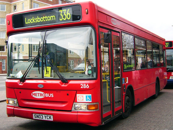 Route 336, Metrobus 286, SN03YCK, Bromley