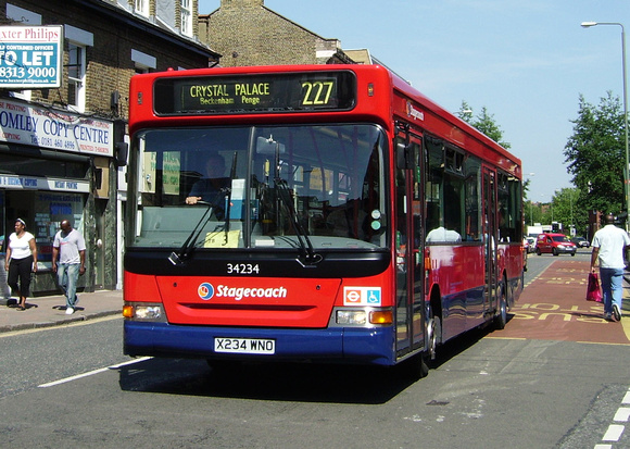 Route 227, Stagecoach London 34234, X234WNO, Bromley