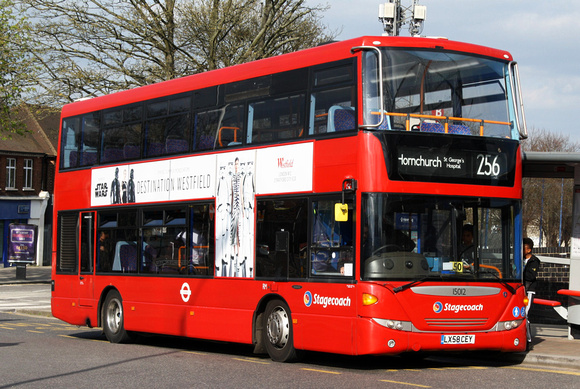 Route 256, Stagecoach London 15012, LX58CEY, Harold Wood