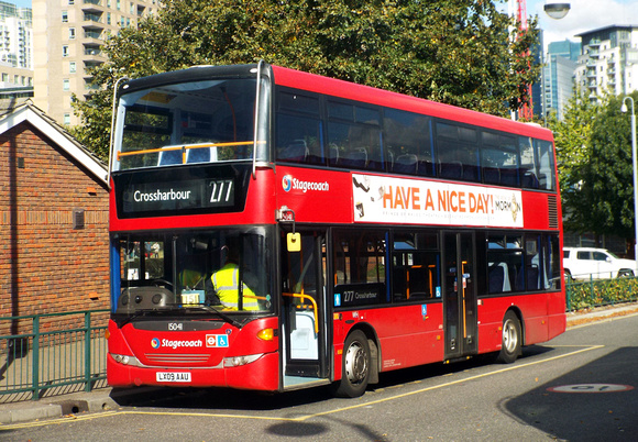 Route 277, Stagecoach London 15041, LX09AAU, Crossharbour