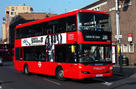 Route 281, London United RATP, SP40119, YR59FZA, Hounslow
