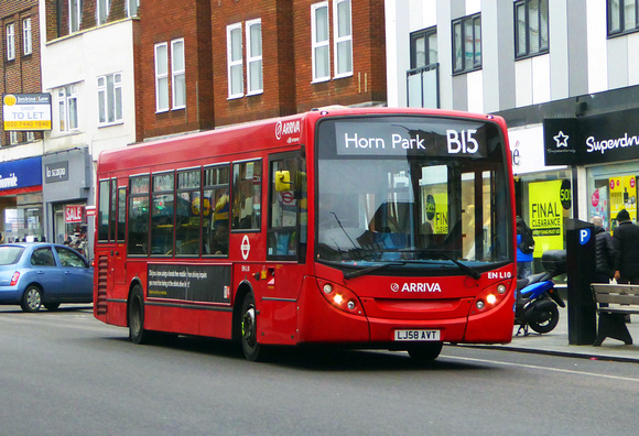 Route B15, Arriva London, ENL10, LJ58AVT, Eltham
