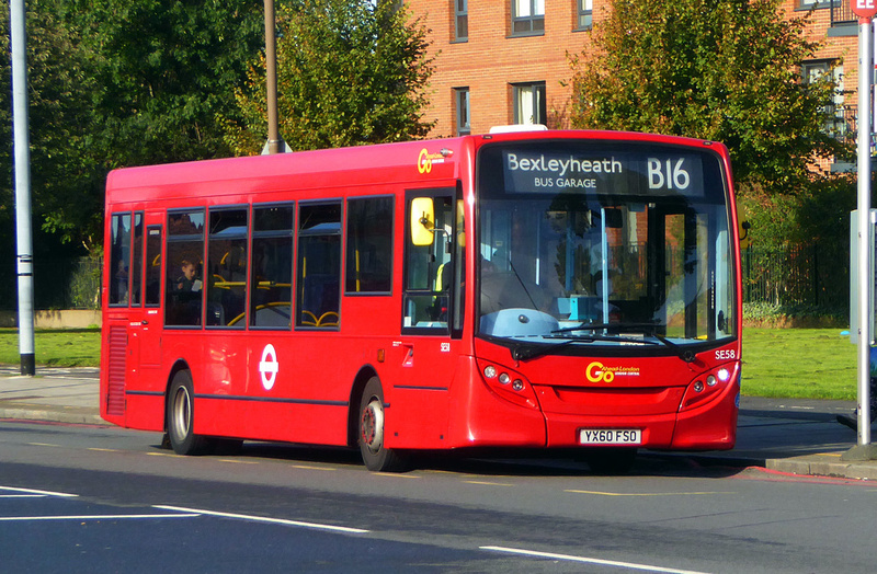 London Bus Routes Route B16 Bexleyheath, Bus Garage Kidbrooke