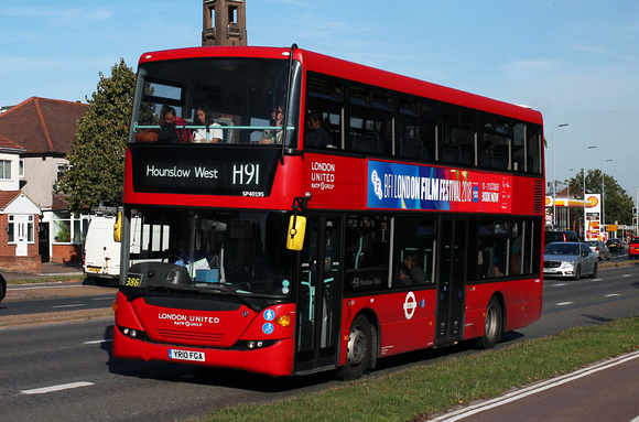 Route H91, London United RATP, SP40195, YR10FGA, Great West Rd