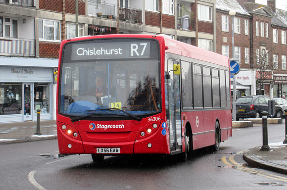 Route R7, Stagecoach London 36306, LX56EAA, Petts Wood