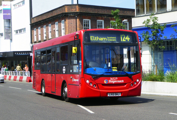 Route 124, Stagecoach London 36529, LX12DHJ, Eltham