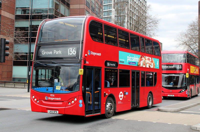 London Bus Routes | Route 136: Elephant & Castle - Grove Park | Route ...