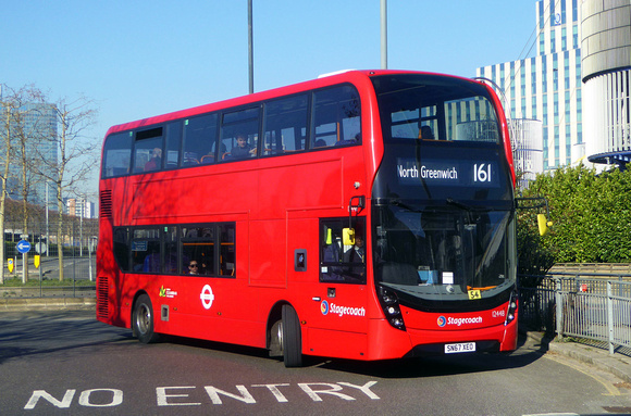 Route 161, Stagecoach London 12448, SN67XEO, North Greenwich