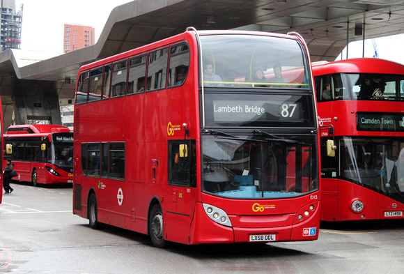 Route 87, Go Ahead London, EH3, LX58DDL, Vauxhall