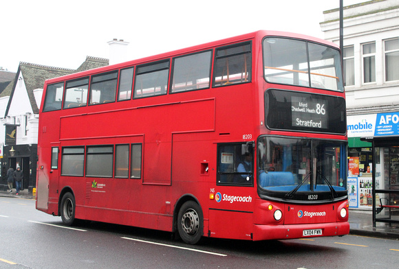 Route 86, Stagecoach London 18203, LX04FWN, Romford