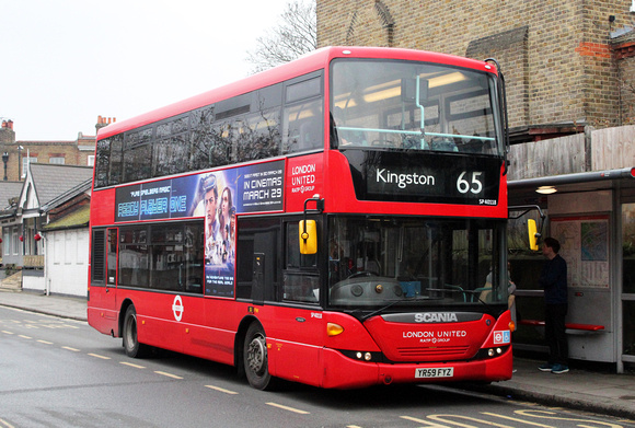 Route 65, London United RATP, SP40118, YR59FYZ, Richmond