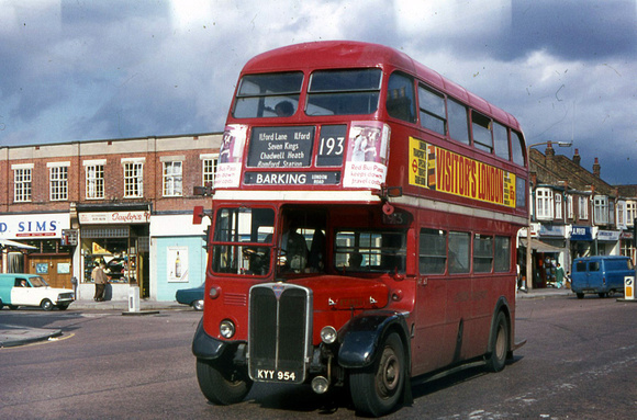 Route 193, London Transport, RT3225, KYY954, Barking