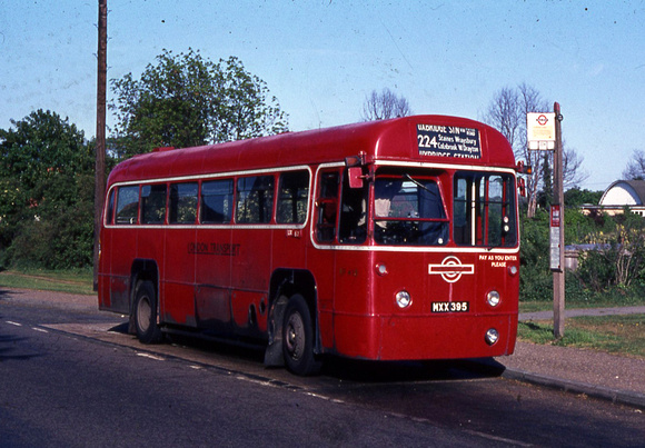 Route 224, London Transport, RF418, MXX395