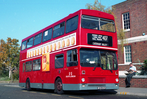 Route 407, South London Buses, M170, BYX170V, Wallington