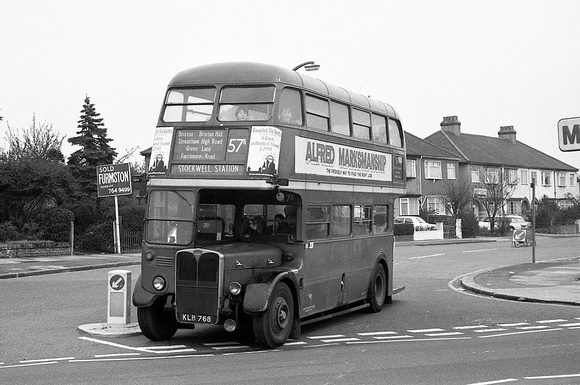 Route 57A, London Transport, RT2389, KLB768