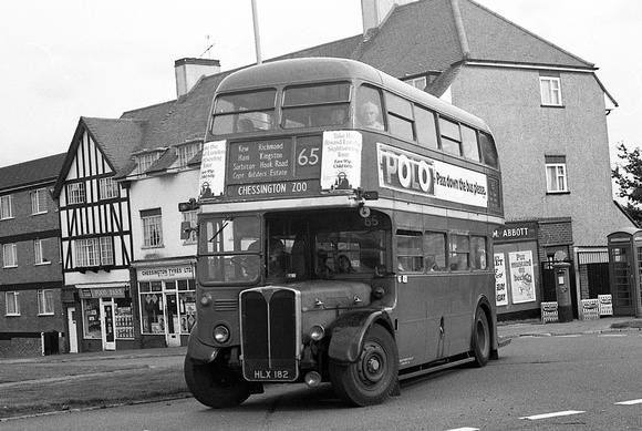 Route 65, London Transport, RT365, HLX182