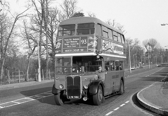 Route 93, London Transport, RT3365, LYR584, Lower Morden