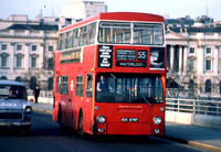 Route 55, London Transport, DMS1978, KUC978P, Waterloo Bridge