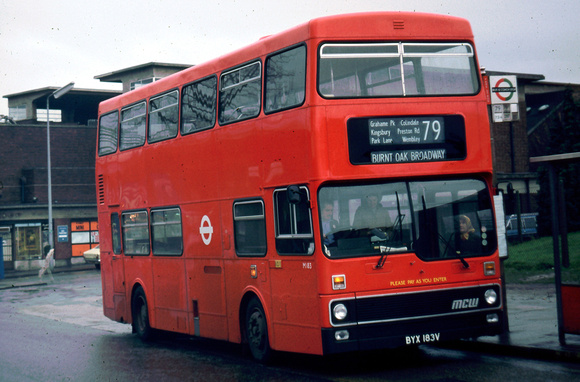 Route 79, London Transport, M1183, BYX183V, Alperton