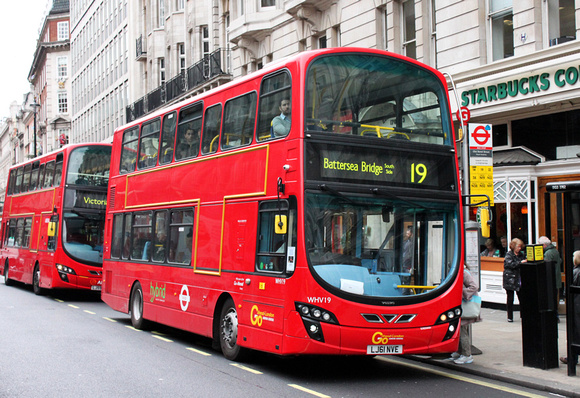 Route 19, Go Ahead London, WHV19, LJ61NVE, Piccadilly