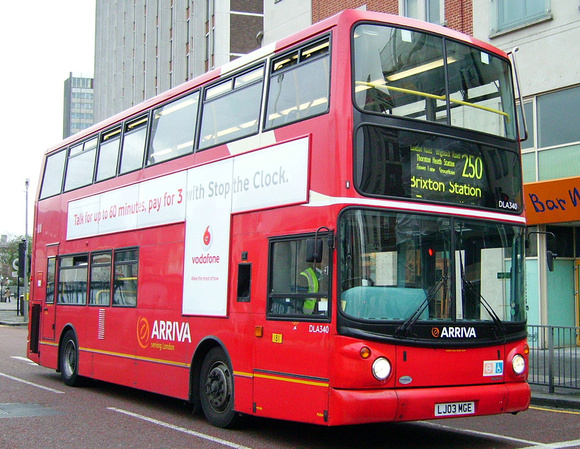 Route 250, Arriva London, DLA340, LJ03MGE, Croydon