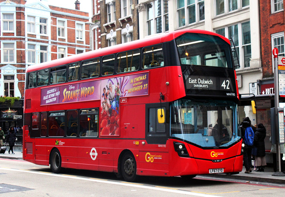 Route 42, Go Ahead London, WHV193, LF67EYD, Liverpool St