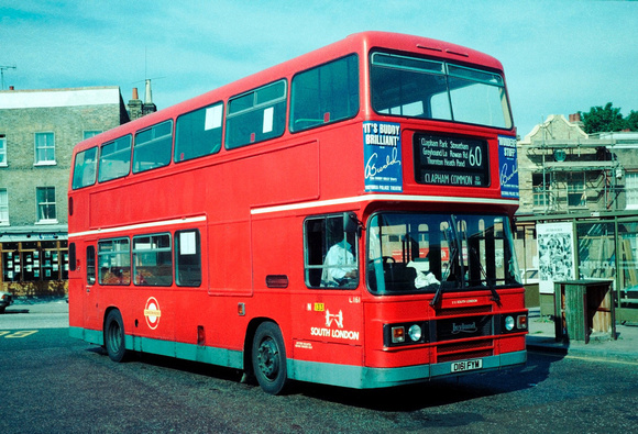 Route 60, South London Buses, L161, D161FYM, Clapham Common