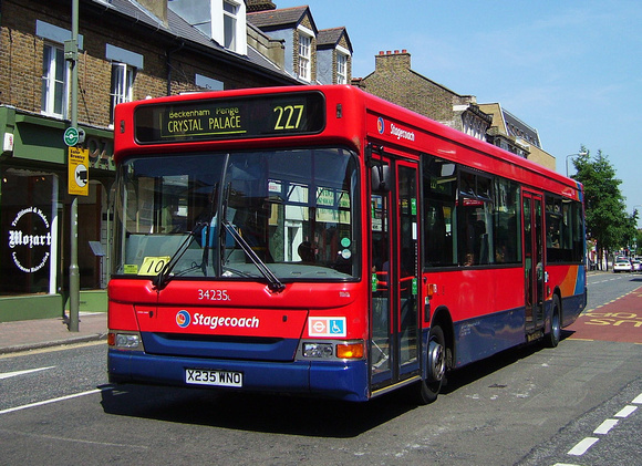 Route 227, Stagecoach London 34235, X235WNO, Bromley