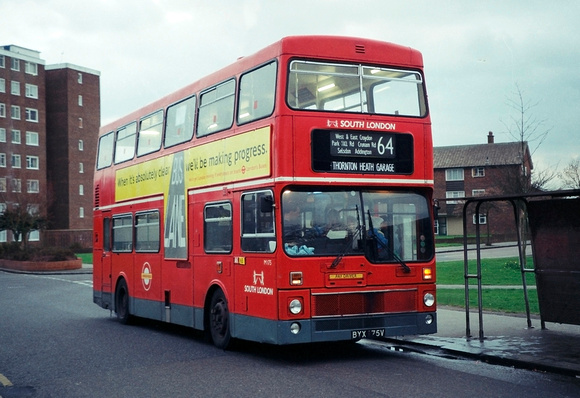 Route 64, South London Buses, M175, BYX75V, New Addington