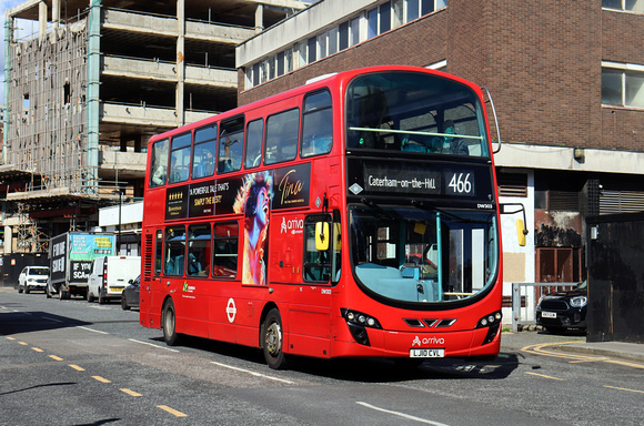 Route 466, Arriva London, DW303, LJ10CVL, Croydon