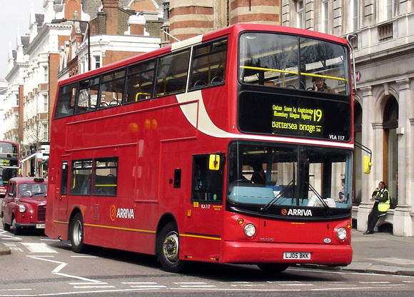 Route 19, Arriva London, VLA117, LJ05BKK, Sloane Square